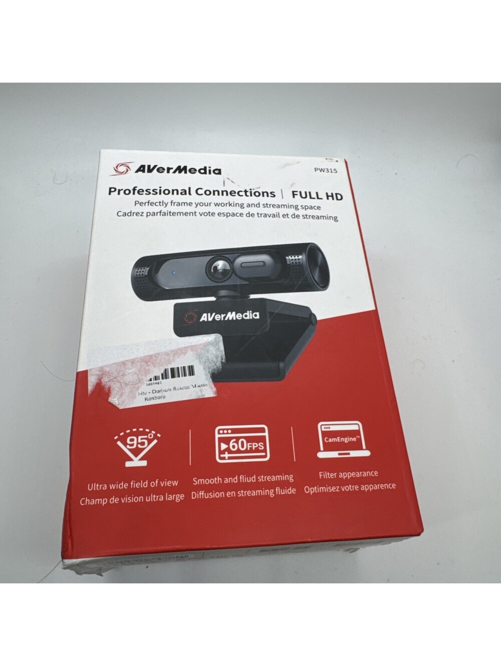 AVerMedia CAM 315 Webcam - 2 Megapixel - 60 fps - USB Type A - TAA and NDAA Comp